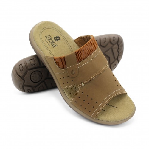 BLEND natural leather sandals