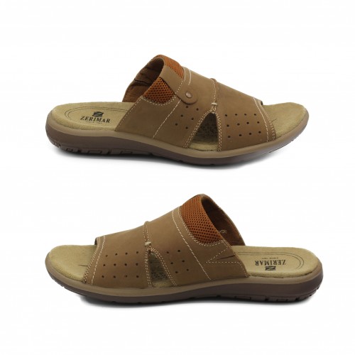 BLEND natural leather sandals