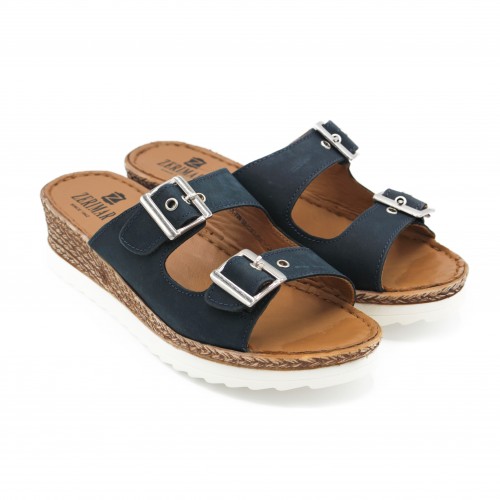 NONE model leather buckle sandals