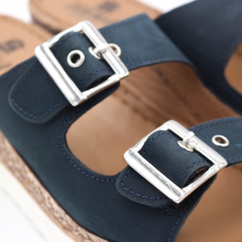 NONE model leather buckle sandals