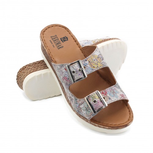 NONE model leather buckle sandals