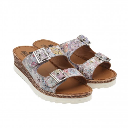 NONE model leather buckle sandals