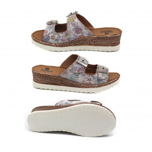 NONE model leather buckle sandals