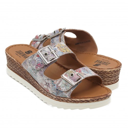 NONE model leather buckle sandals