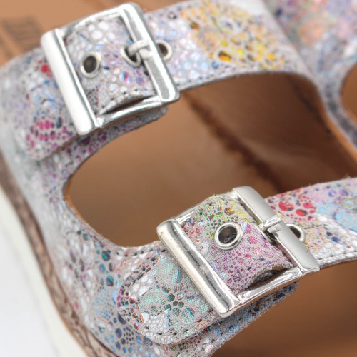 NONE model leather buckle sandals