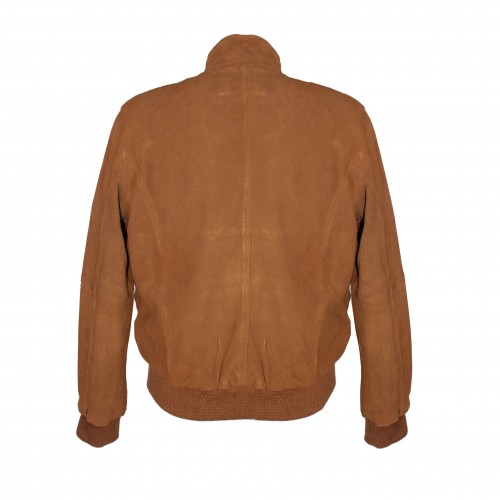 Striped jacket on shoulders and elastic waist for men