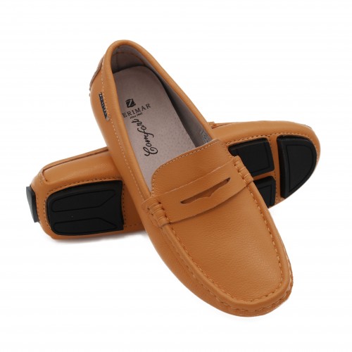 Leather moccasins with...