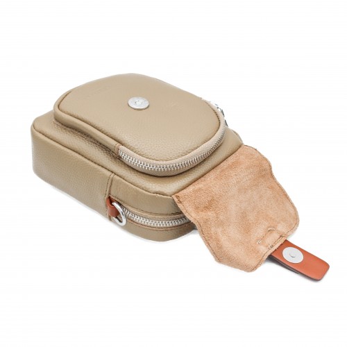 Small leather shoulder bag 18x12.5x8 cm