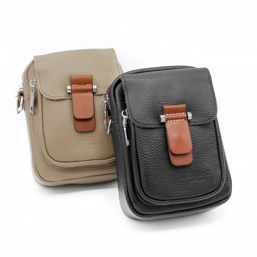 Small leather shoulder bag 18x12.5x8 cm