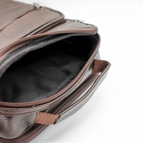 Leather shoulder bag CALATE 25x19x8 cm