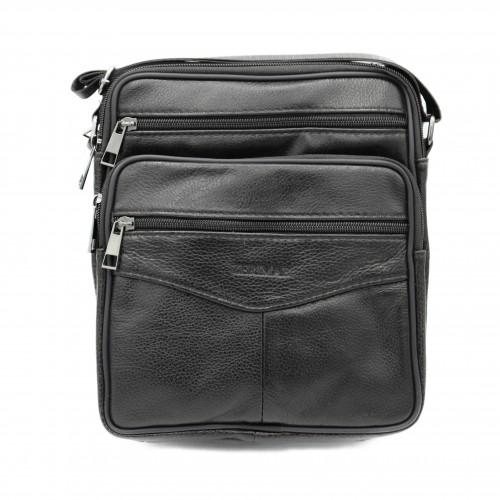 Leather shoulder bag CALATE 25x19x8 cm