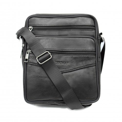 Leather shoulder bag CALATE 25x19x8 cm