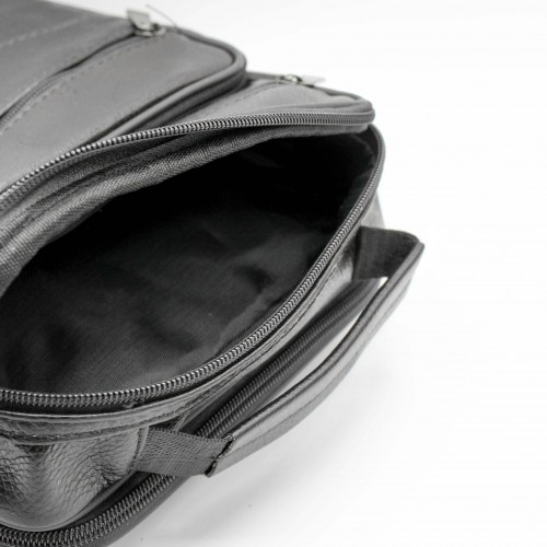 Leather shoulder bag CALATE 25x19x8 cm