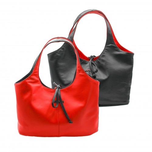 Reversible leather bag...