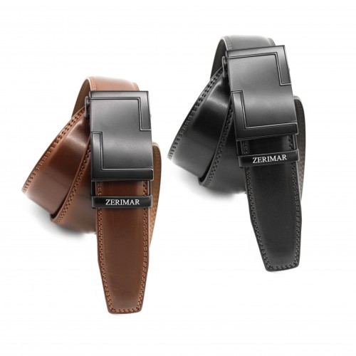 Pack Leather belt with...