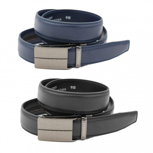 PACK Leather belt with...