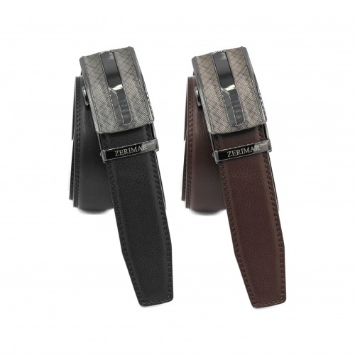 PACK 2 Leather belt with...