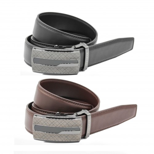 PACK 2 Leather belt with...