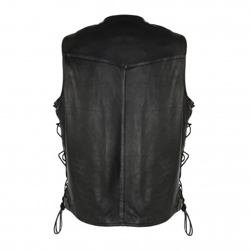 Leather vest with pockets...