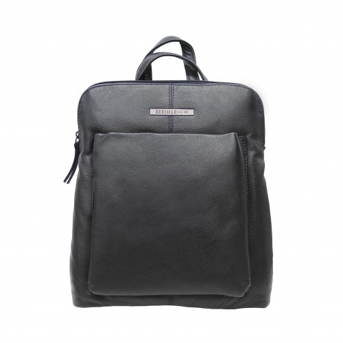 Zipper leather backpack...