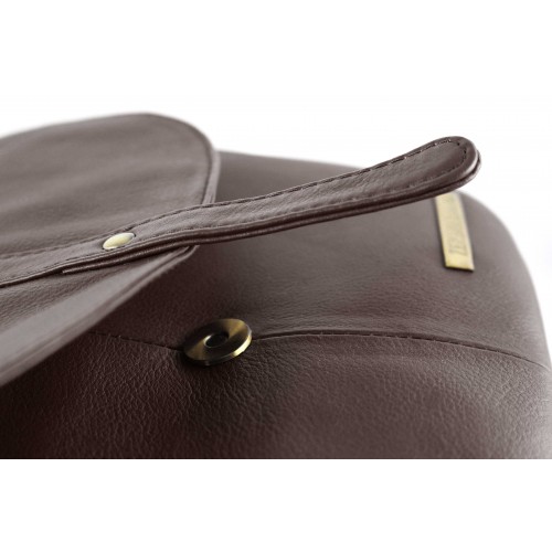 Leather flap bag 21x25x7 cm CLOSET Zerimar - 11