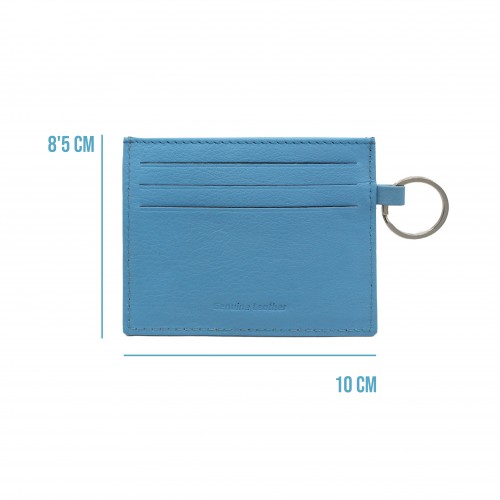 Leather card holder with...