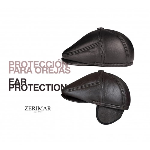 Peaky blinders style leather beret