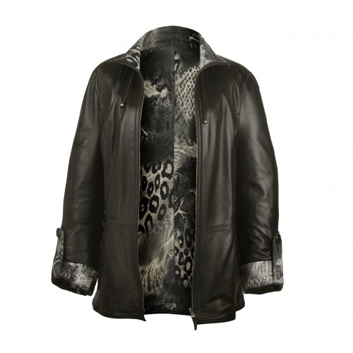 Reversible leather jacket...