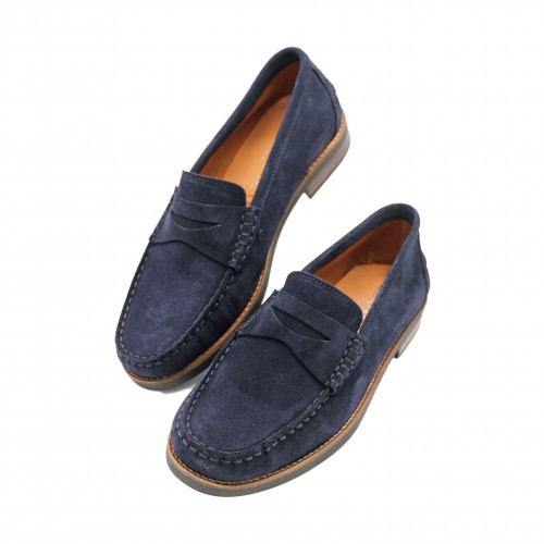 GLAMO model suede leather moccasins