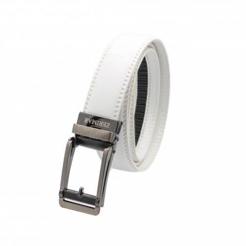 Leather belt with 3 cm...