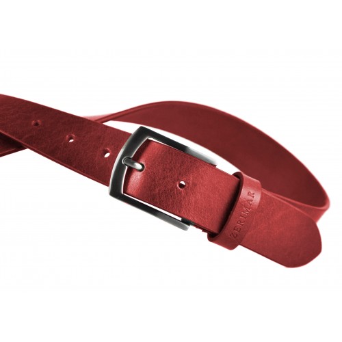 CHICAGO model leather belt 34 mm