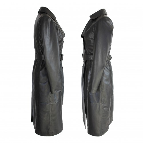 Long trench coat with MESSNER buttons