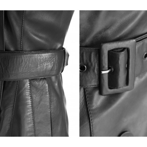 Long trench coat with MESSNER buttons
