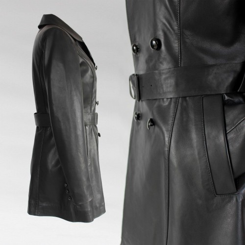 Short trench coat with buttons MESSHO model