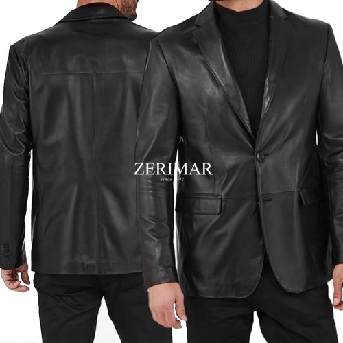 Blazer with leather buttons MIREFE model