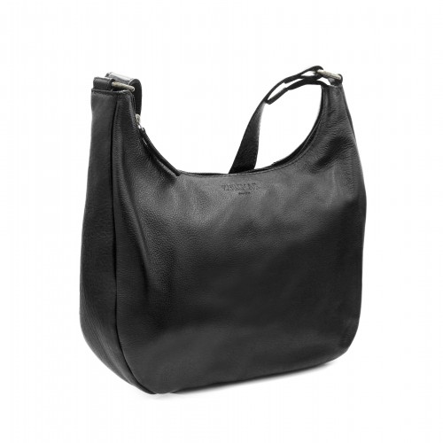 Leather bag with zipper 22x19x8 cm MINE