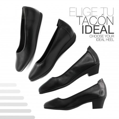 Professional Leather Shoe for Office and Events 1.5 cm Heel