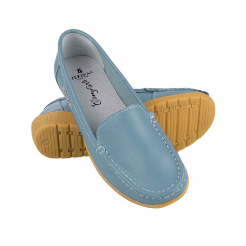 Leather moccasins with...