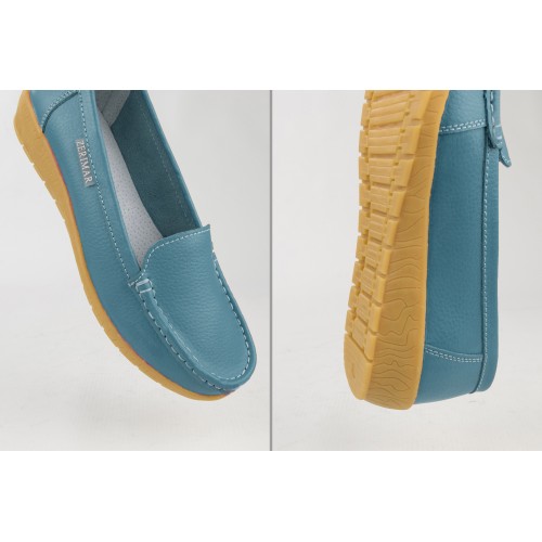 Leather moccasins with PUREZA comfort insole