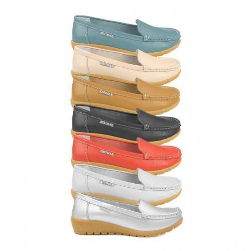 Leather moccasins with PUREZA comfort insole