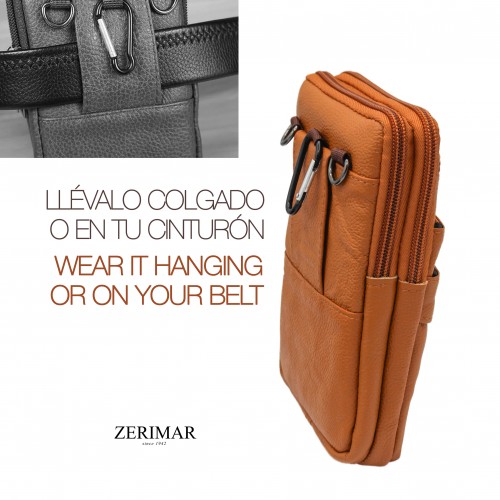 BLOKI leather shoulder bag 18x12x4 cm