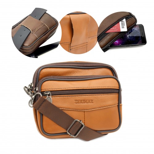 ROINE leather shoulder bag 14x17x4 cm