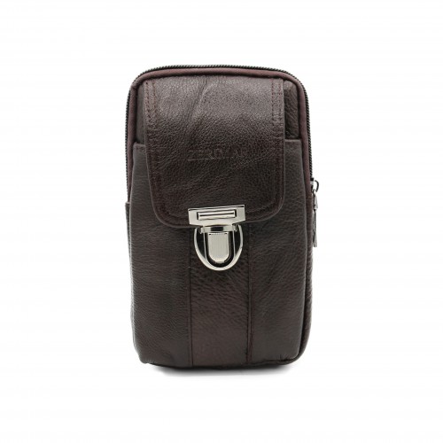 Leather shoulder bag ENCON 18x10x4 cm