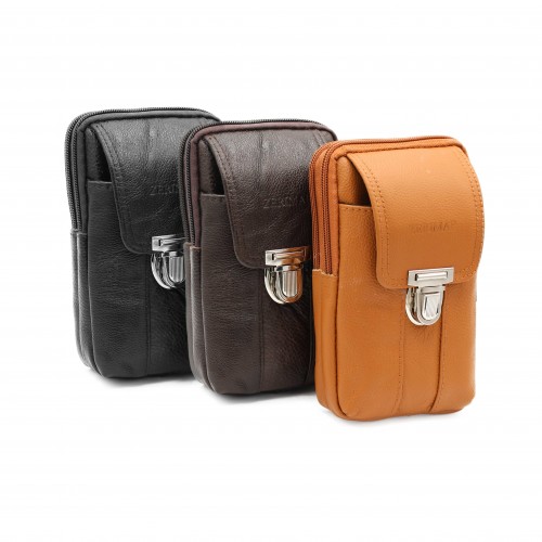 Leather shoulder bag ENCON 18x10x4 cm