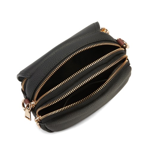 Leather shoulder bag 18x16x8 cm OVALO