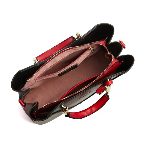 Double-handle leather bag 26x19x10 cm CRUDE