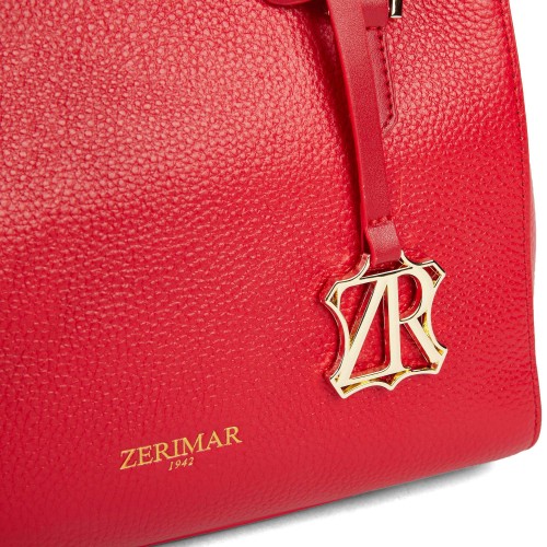 Double-handle leather bag 23x18x11 cm MAZE