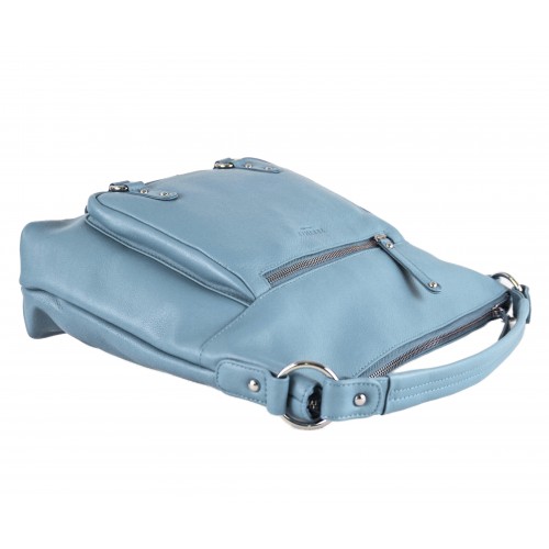 Leather bag with short handles 35x31x10 cm SEAO