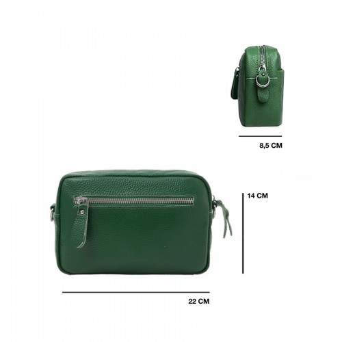 Leather shoulder bag 21x15x8 cm RALE