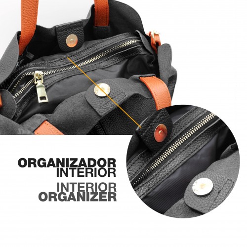 Double-handle leather bag 30x21x13,5 cm SOMO